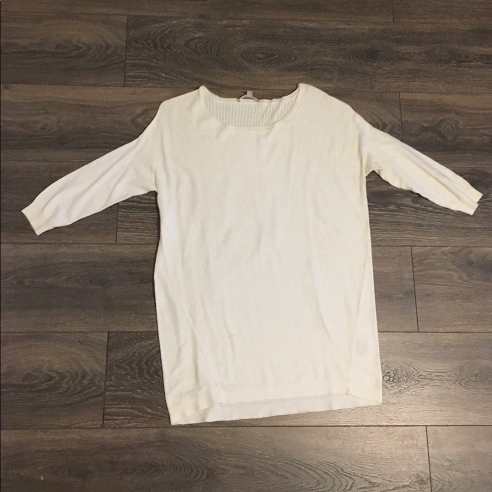 White, lightweight casual sweater